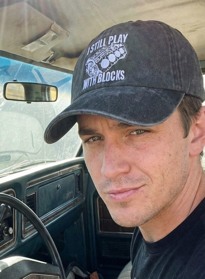 InnoBeta Mechanic Gifts for Men, I Still Play with Blocks Baseball Cap, for Auto Aircraft Mechanics - Image 5