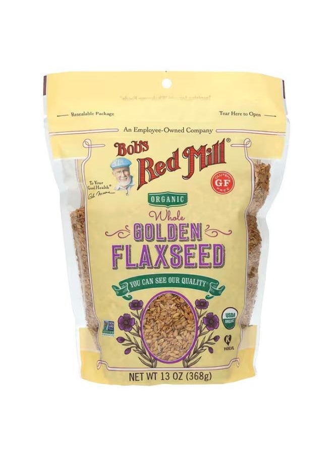 Bob's Red Mill Organic Whole Golden Flaxseed, 13 oz (368 g) 