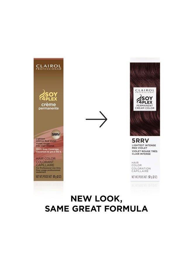CLAIROL PROFESSIONAL Crème Permanente, 5RRV Lightest Intense Red Violet, 2 oz. - Packaging May Vary - Image 2
