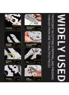 VELUZA VELUZA 9in1 MultiFunction Wire Stripper Tool Wire Cutting Crimping and Stripping Pliers with BuiltIn Screwdrivers Cable Cutter More Professional Tool for Home and Workshop  - Image 2
