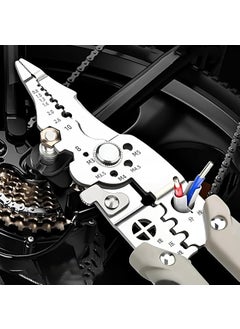 VELUZA VELUZA 9in1 MultiFunction Wire Stripper Tool Wire Cutting Crimping and Stripping Pliers with BuiltIn Screwdrivers Cable Cutter More Professional Tool for Home and Workshop  - Image 4