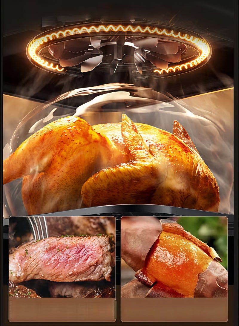 سوكاني فرن كهربائي ذكي منزلي، SOKANY، متعدد الوظائف، تحكم دقيق في درجة الحرارة، سهل لخبز أشهى المأكولات. قابس: معيار أوروبي - Image 4