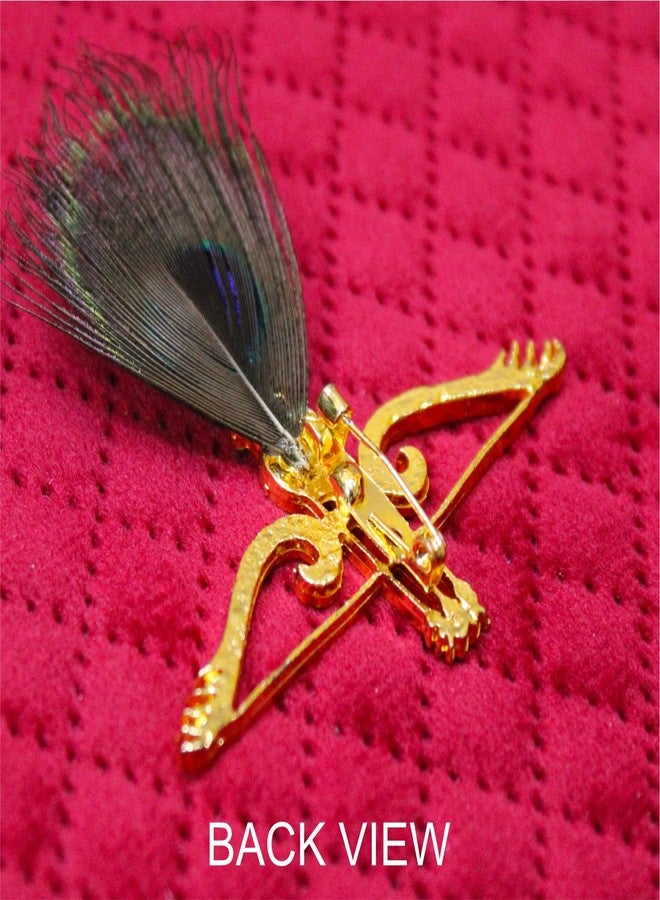 SRC CREATIONS Khatu Shyam Teen Baan Brooch Pack of 10 pcs for Religious Function Program Wedding etc. Useful for Ladies and Gents - Image 5