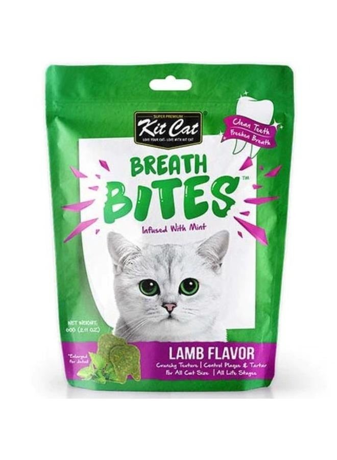كيت كات بريث بايتس نعناع مكافات قطط مكمل غذائي نكهة لحم الخاروف 60غ