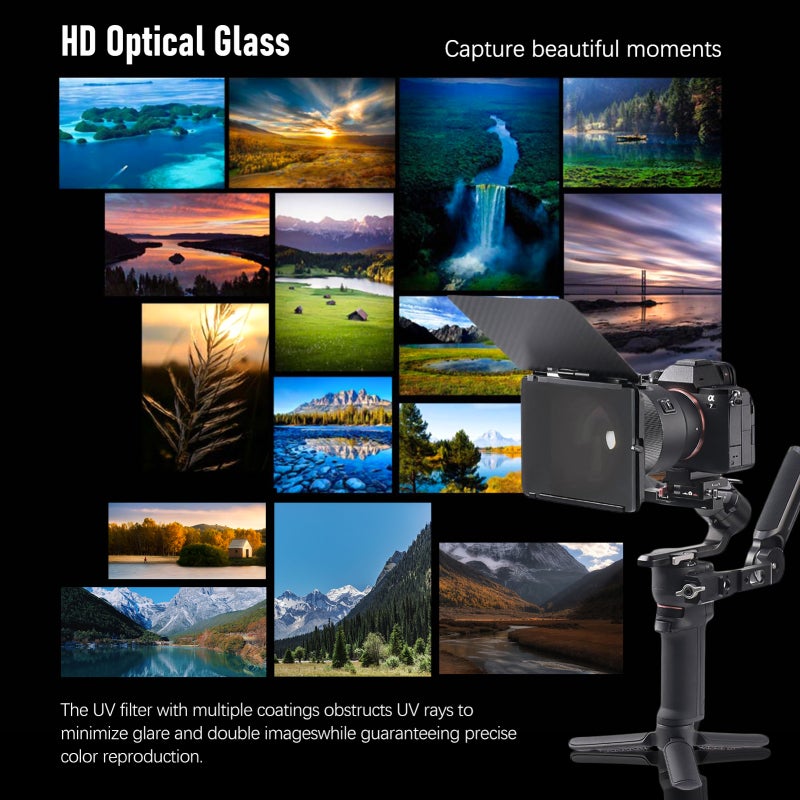 FOTGA 4mm Square UV Filter 4 x 5.65in Protective Filter Slim HD Optical Glass Ultra Slim Multi Layer Coating - Image 4