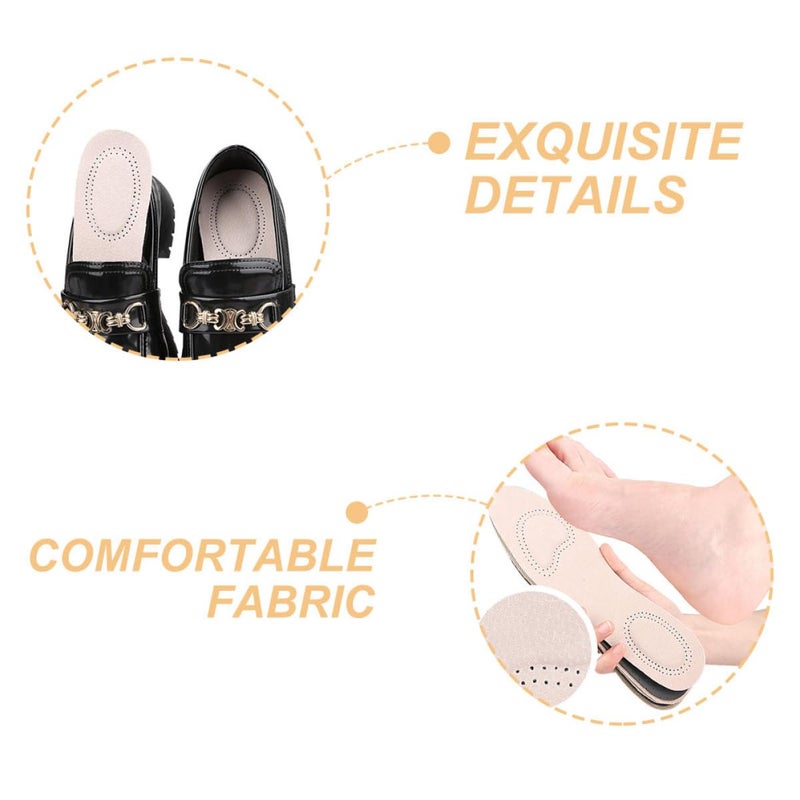 Thickened Latex Leather Insoles For Men Women Shock Absorption Anti Slip Breathable - Image 4