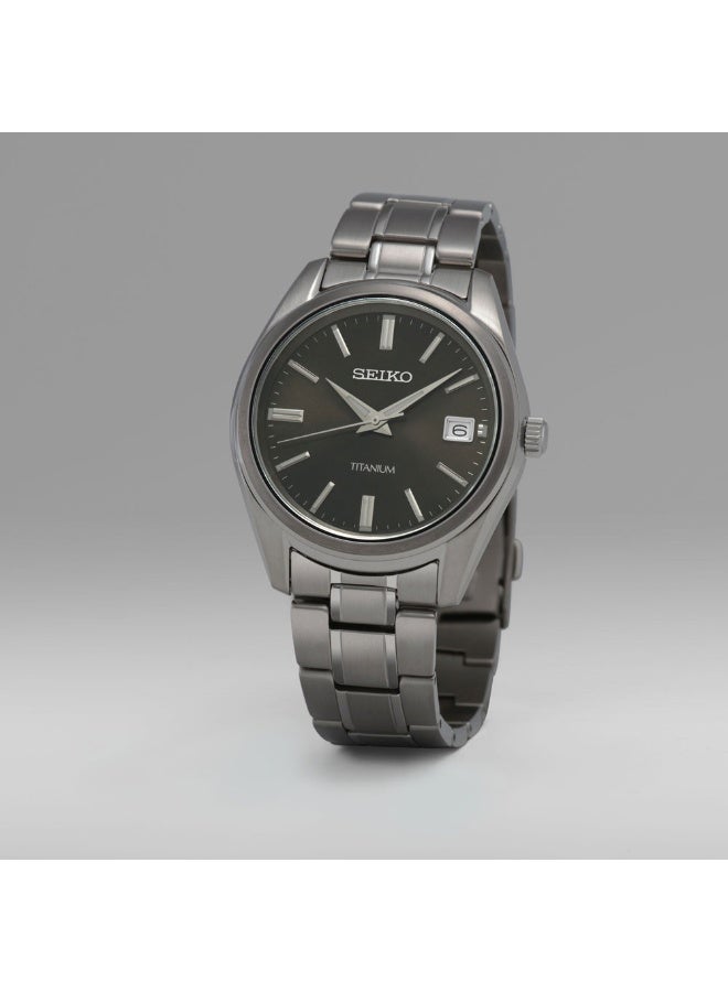 Seiko Titanium Black Sunray Dial Men's Watch SUR375P1 - Image 3