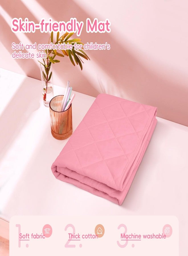 RONGFA Large Kids Tent Playhouse Basic Mat with Star Lights, Flags and Tote Bags, Play Tent Indoor & Outdoor, Washable Teepee Tent for Boys & Girls, Kids Play House for Toddler（Pink） - Image 5