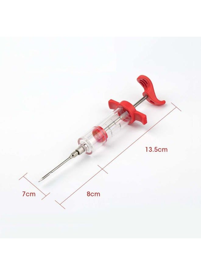 DIMESHY Meat Injector, Plastic Marinade Turkey Injector with 1-oz Capacity 2pcs stainless steel needles - Image 4