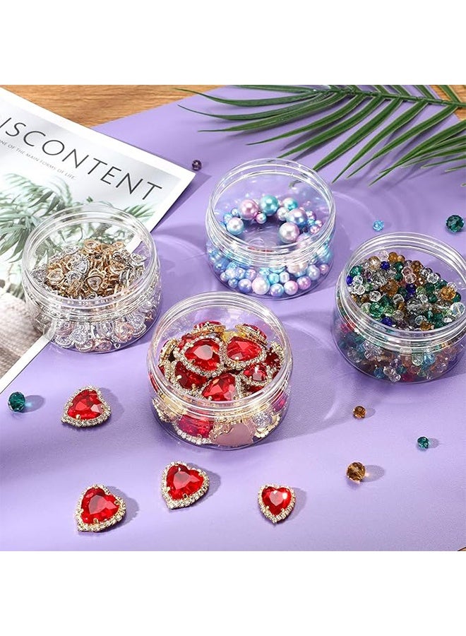 YJ Cosmetic Cream Jars, 6-Pack, Small Plastic Storage Containers with Lids for Creams/Lotions - Image 4