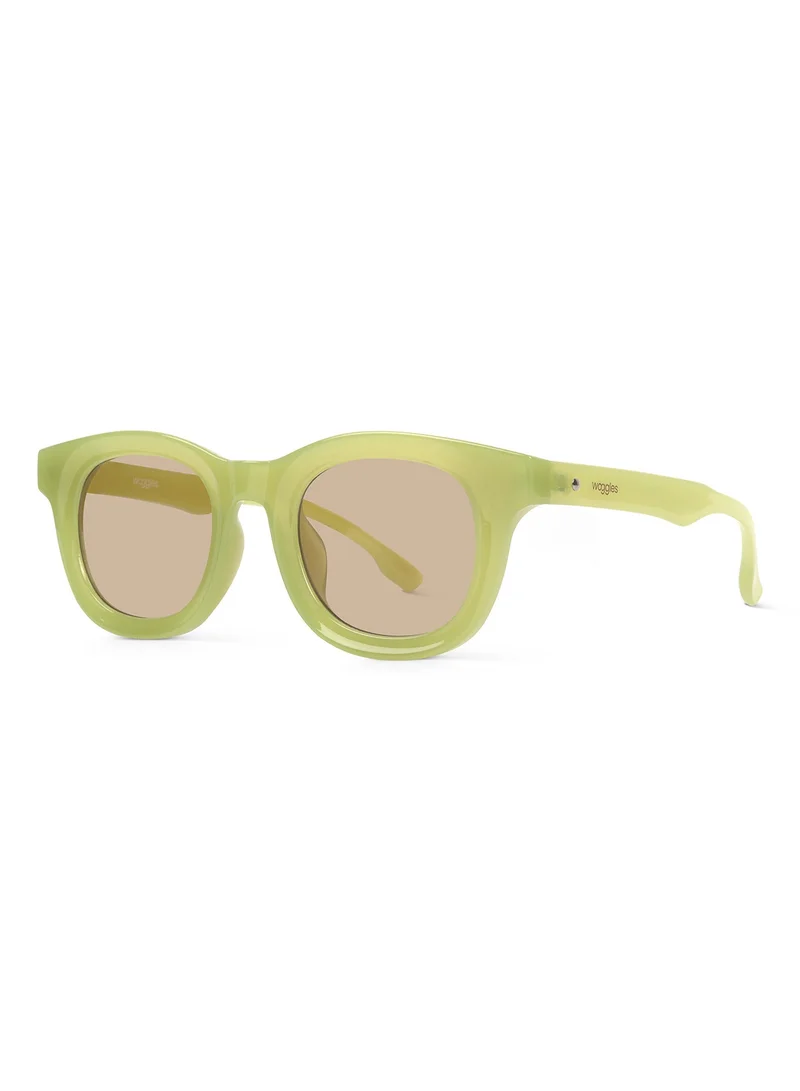 Woggles  Designer Yellow Wayfarer Sunglasses| Men &Women| 100% Uv Protection  | Best Price UAE