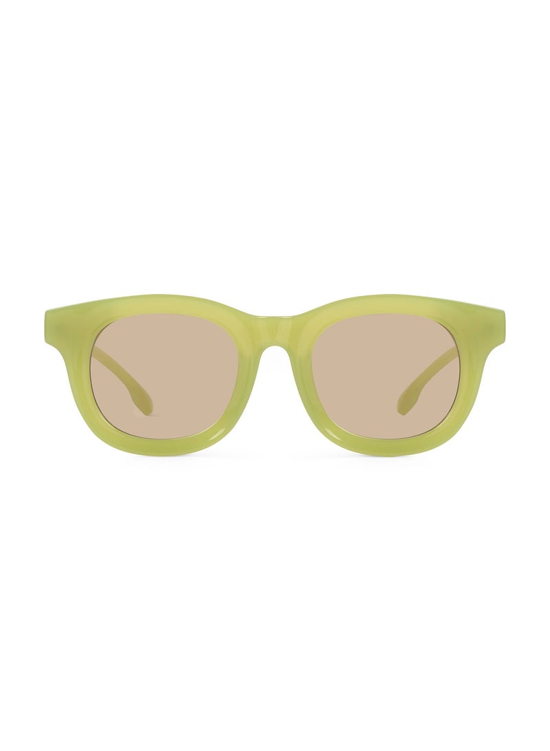 ووجلز نظارات شمسية صفراء بتصميم وايفارير للرجال والنساء بحماية % من الأشعة فوق البنفسجية - Image 4