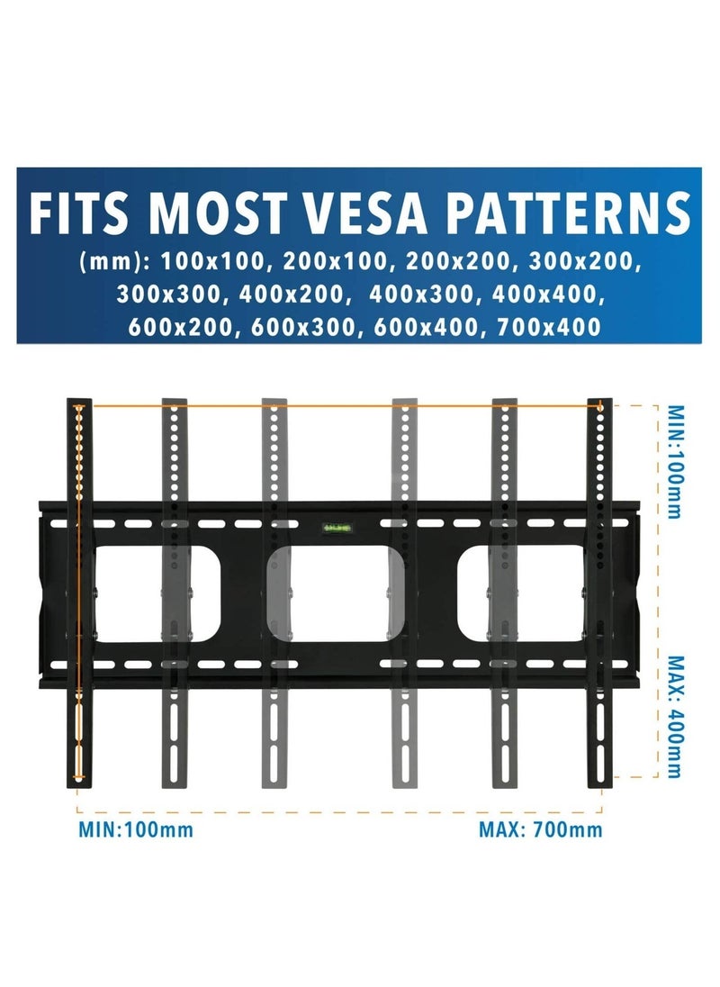 Generic Tilting TV Wall Mount Bracket For Samsung Sony Vizio LG Panasonic TCL Element 32 40 42 47 50 55 60 65 Inch TVs VESA 200x200 400x400 600x400, 750x450 Compatible Premium Tilt 175 Lbs Capacity  - Image 4