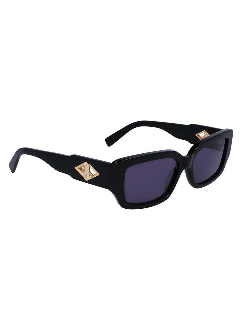 LACOSTE نظارة شمسية نسائية L6021S-001-5516 باللون الأسود - Image 3