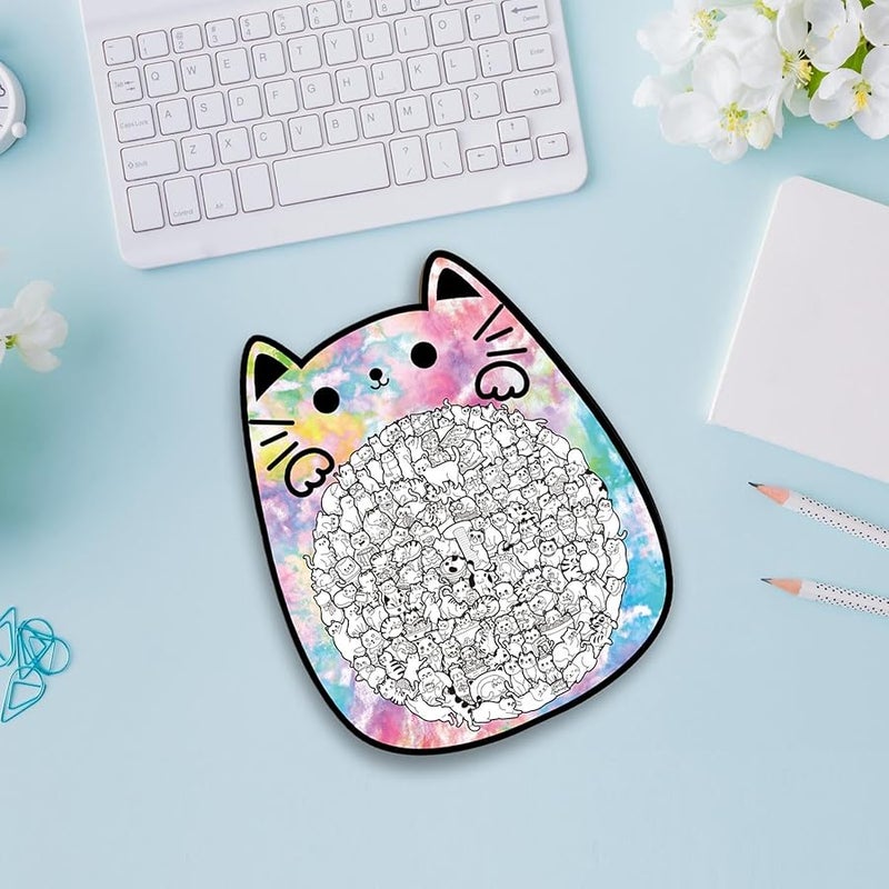 لعبة خشبية للقط الأبيط من قطع الألغاز 135 قطعة لعبة تعليمية للبالغين والأطفال - Image 5