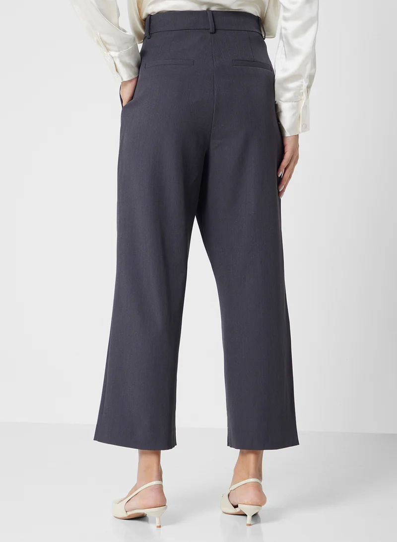 VERO MODA Pleated Wrap Waist Detail Wide Leg 30” Pants