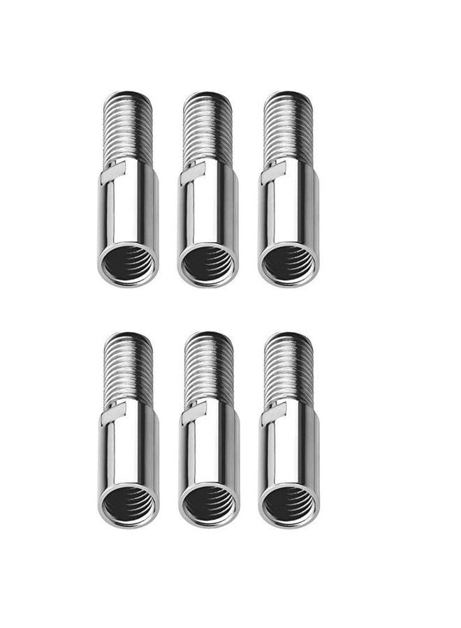 KURIC SS 2.5 Inch Extension Nipple for Pipe Fittings/Water Tap Extension/Tap Extender for Kitchen Sink (Pack of 6)- Silver (Thread Size 25 mm) - Image 1