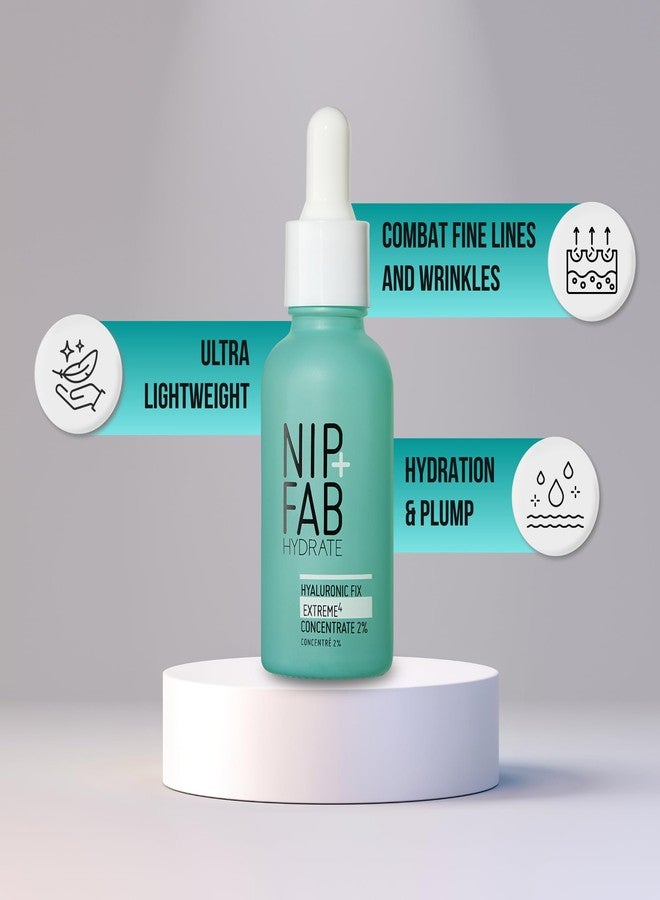 NIP+FAB Nip + Fab Hyaluronic Fix Extreme 4 2% Concentrate, Daily Concentrated Drops for Face, Quick drying serum to replenish moisture levels. For dewy and visibly plumped skin, Multicolor, 30ML - Image 5