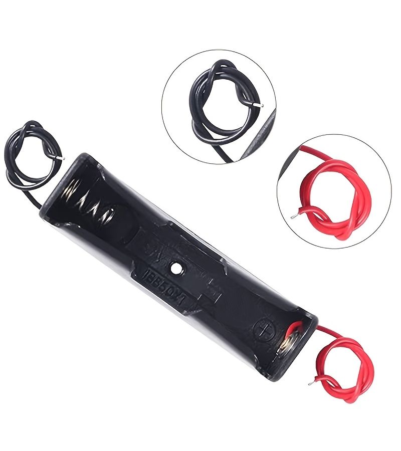 8Pcs 18650 Battery Holder With Wire 1 Slot 3.7V Battery Case Storage Box - Image 3
