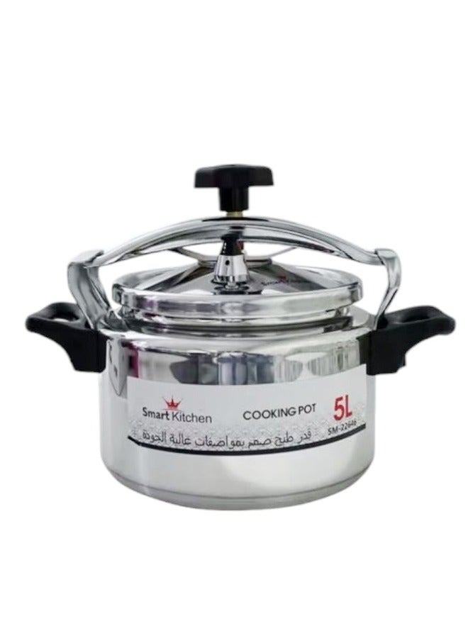 Smart Kitchen Aluminium Pressure Cooker 5L