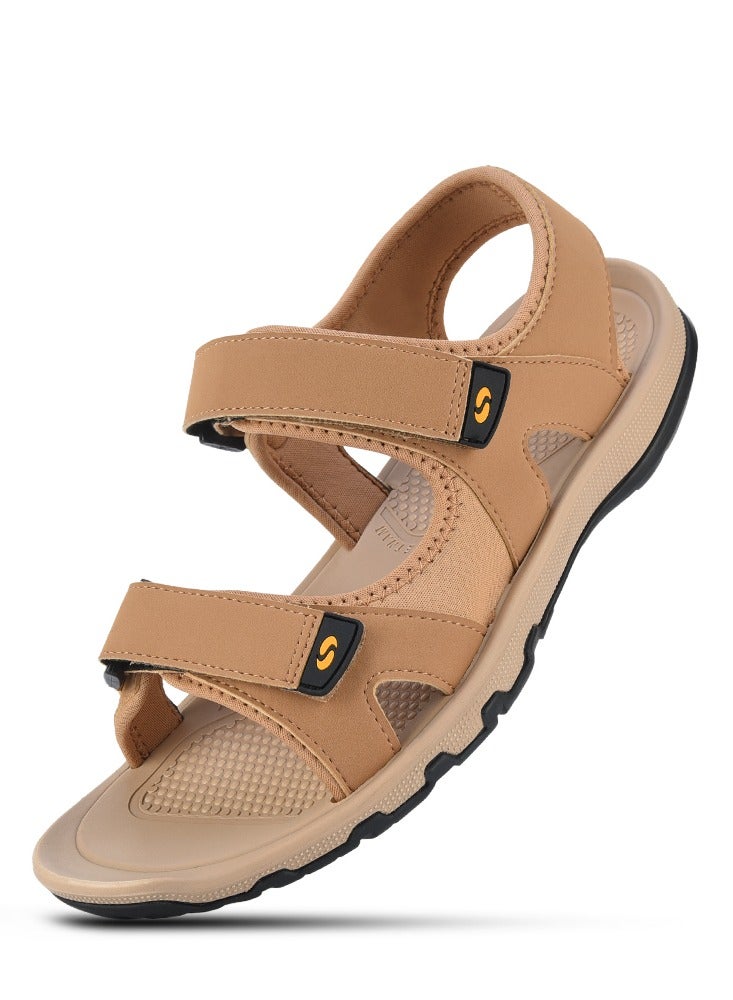 spot صندل سبوت للرجال | صندل رجالي خفيف الوزن ومريح يدوم طويلاً | SS-1903 Camel - Image 1