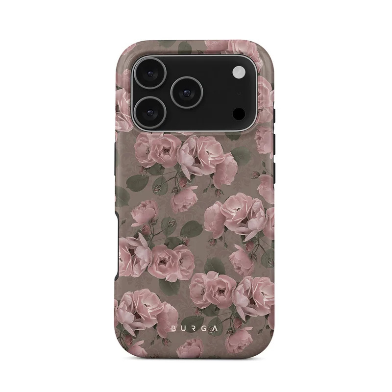 BURGA iPhone 17 Pro Vintage Glamour Premium Case Compatible with Hybrid Dual-Layer Hard Shell + Silicone Protection - Scratch-Resistant Shockproof Mobile Cover