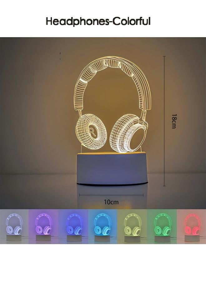 ✨Colorful Electric Gaming Mood Light🎮 Stunning 3D Iridescent LED Night Lamp💡 16-Color Remote | USB/Battery Powered | Eye-Safe for Bedrooms & Game Rooms | Perfect Gamer Gift - Image 2