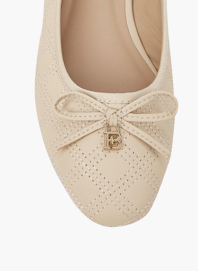 Flora Bella By Shoexpress Bow Accent Slip-On Ballerina Shoes - Image 5