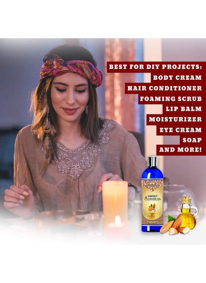 ancient health remedies - Allnatural Cold Pressed Sweet Almond Carrier Oil Greatly Priced Bulk Wholesale Oil For Beauty Skin Moisturizing Diy Body Butterhair & Skin Care Darkening (India) - Image 1