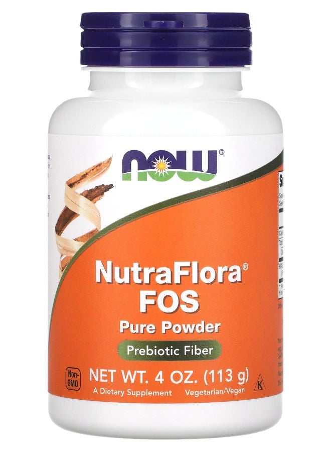 now NutraFlora FOS Pure Powder 4 oz (113 g)