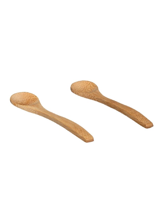 حامل ماكينة تحضير وعاء تخزين خزفي مكون من قطعتين مع أغطية من البامبو باللونين الأبيض والبني 179612 - Image 4