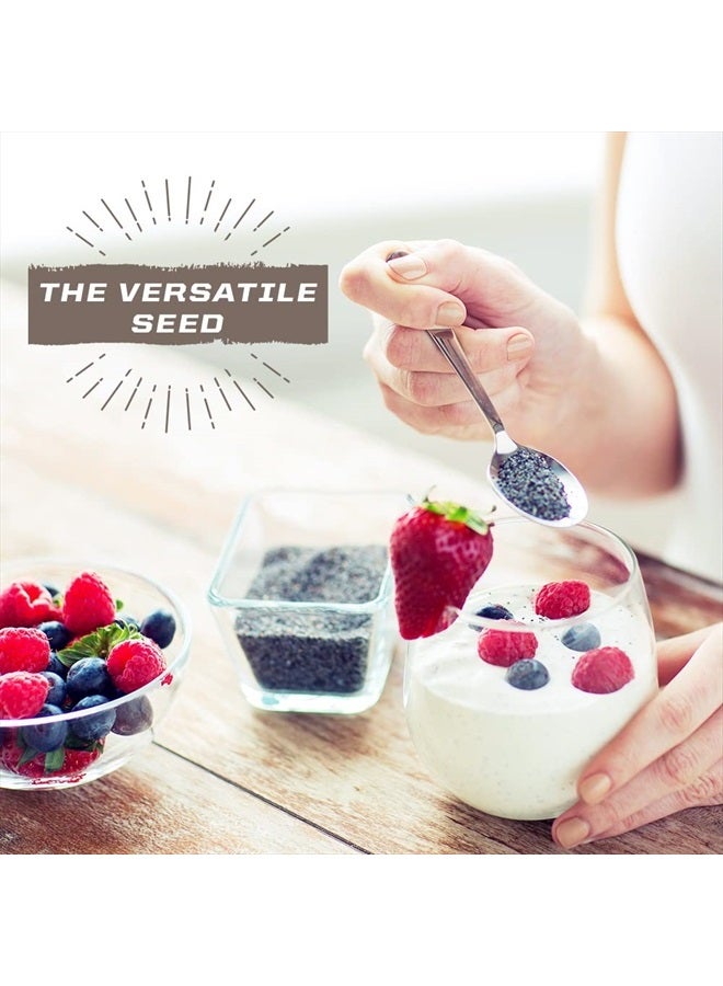 Sunwarrior Chia Seeds Organic Non-GMO Keto Vegan Superfood additive for Smoothies Acai Pudding Baking 360g Tub (30 SRV) Organic Harvest - Image 2