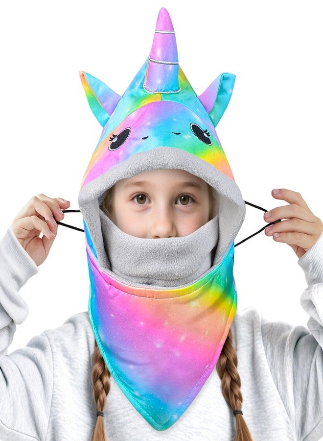 PASHOP Winter Windproof Hat Kids Balaclava, Adjustable Ski Mask for Kids with Fleece Cold Weather Snow Hat Face Cover for Age 3-8 - Image 1