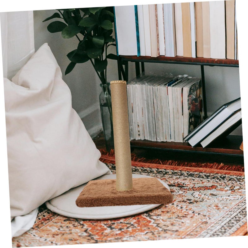 Replaceable Plush Cat Scratching Post With Detachable Jumping Platform Large Size - Image 3