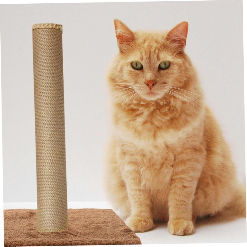 Replaceable Plush Cat Scratching Post With Detachable Jumping Platform Large Size - Image 4