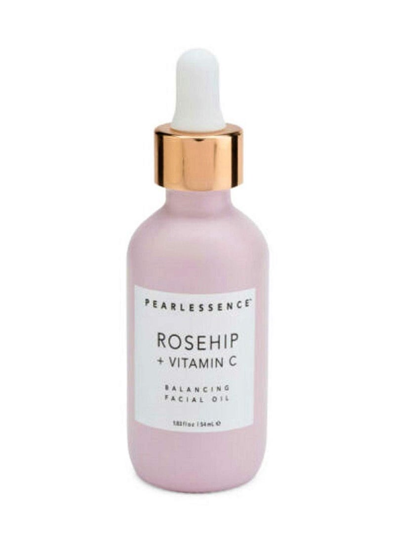 Pearlessence Pearlessence Rosehip Balancing Facial Oil + Rosehip Fruit Oil & Vitamin C | Daily Hydration to Help Balance & Revive Skin | Made in USA & Cruelty Free 