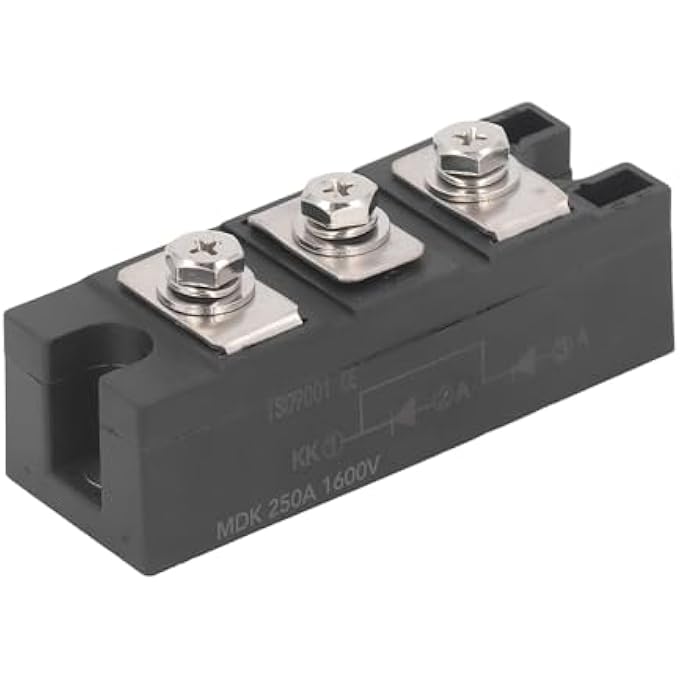 EMUKOEP Common Cathode Module Rectifier Diode 3 Terminals Photovoltaic Antireflection Diode Rectifier Module MDK 1600V (MDK 250A 1600V) - Image 5