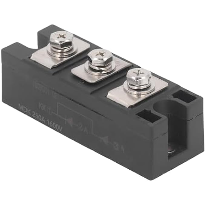 EMUKOEP Common Cathode Module Rectifier Diode 3 Terminals Photovoltaic Antireflection Diode Rectifier Module MDK 1600V (MDK 250A 1600V) - Image 2