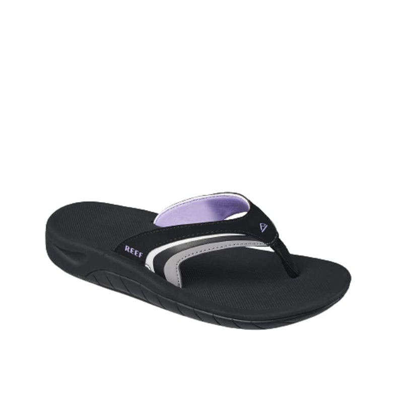 Reef Slap Womens Beach Flip Flop, Arch Support, Durable Outsole, Water Friendly, Grey/Purple, 8 - Image 1
