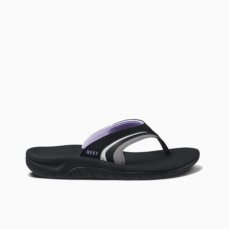Reef Slap Womens Beach Flip Flop, Arch Support, Durable Outsole, Water Friendly, Grey/Purple, 8 - Image 3