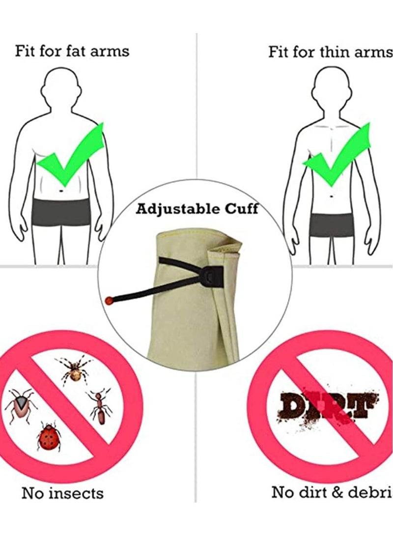 Captaintech Cactus Gloves Thorn Proof Gardening for Rose Pruning Cacti Handling Leather Garden Work For Women Men Yard Gardener Gifts - Image 2