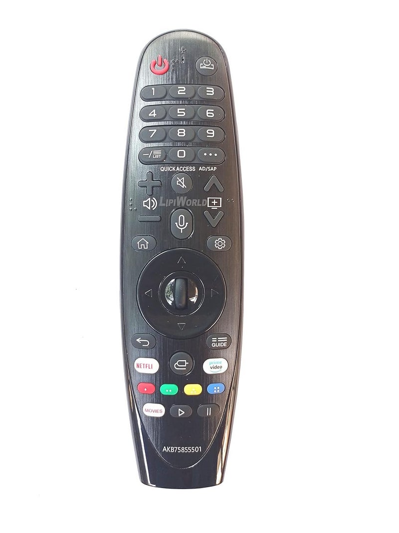 LipiWorld® AKB75855501 Led LCD Smart TV Remote Control with Prime Video Netflix Function (Without Voice Function) Compatible for LG Led Remote - Image 1