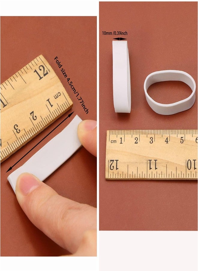 ONLYKXY1.1 inch/28.4 mm Diameter Gray Flat Rubber Bands Elastic Bands Supplies Rubber Rings Thick Rubber Bands for School Home or Office(200 Pcs Grey) - Image 2