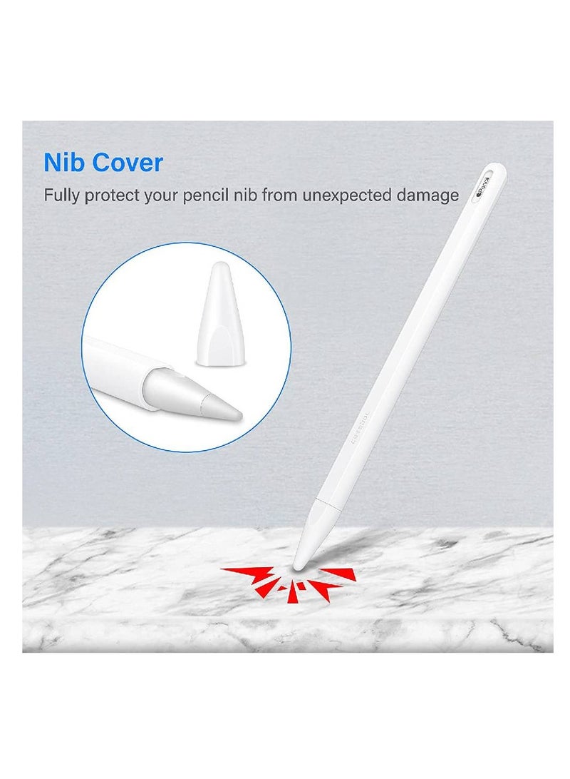Protective Sleeve Soft Silicone Case Cover For Apple Pencil White - Image 2
