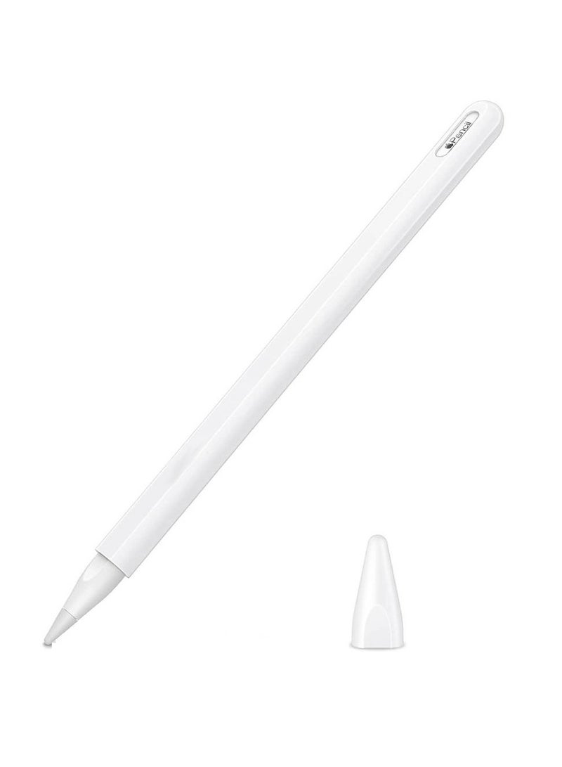 Protective Sleeve Soft Silicone Case Cover For Apple Pencil White - Image 1
