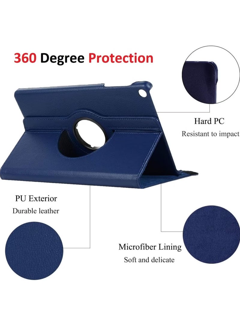 Gravity Rotating Case for Samsung Galaxy Tab A7 10.4 (2020/2022) [T500/T505/T507/T509] – [360-Degree Stand] [Auto Sleep/Wake] Folio Leather Smart Tablet Cover (Navy Blue) - Image 3