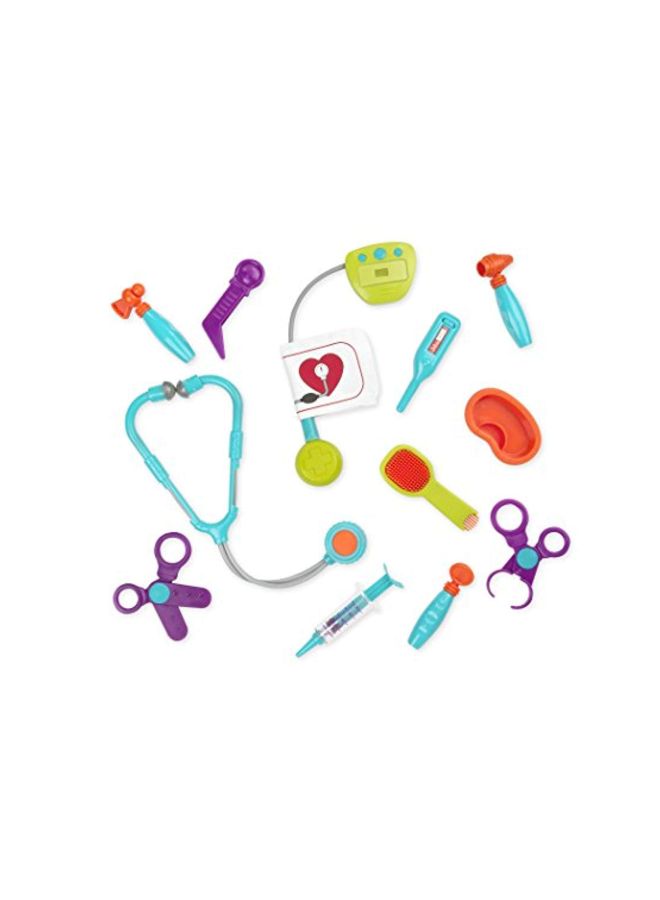 Battat â€“ Veterinarian Toy Set with Plush Dalmatian Puppy & Carrier â€“ Complete 15 Pieces Kids Pretend Play Medical Kit with Stethoscope & Tools â€“ Educational ToddlerToys for Ages 2 â€“ 4 Years - Image 3