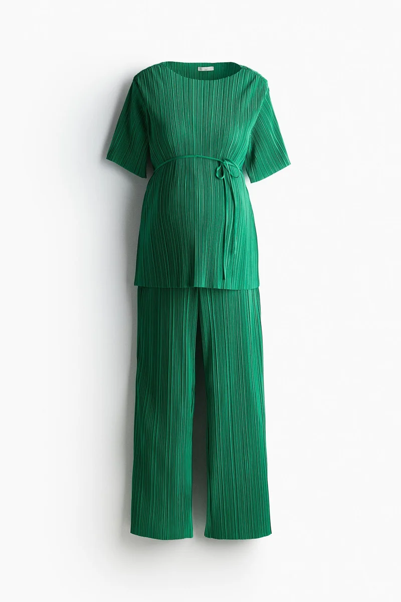 H&M Mama 2-Piece Plissé Set