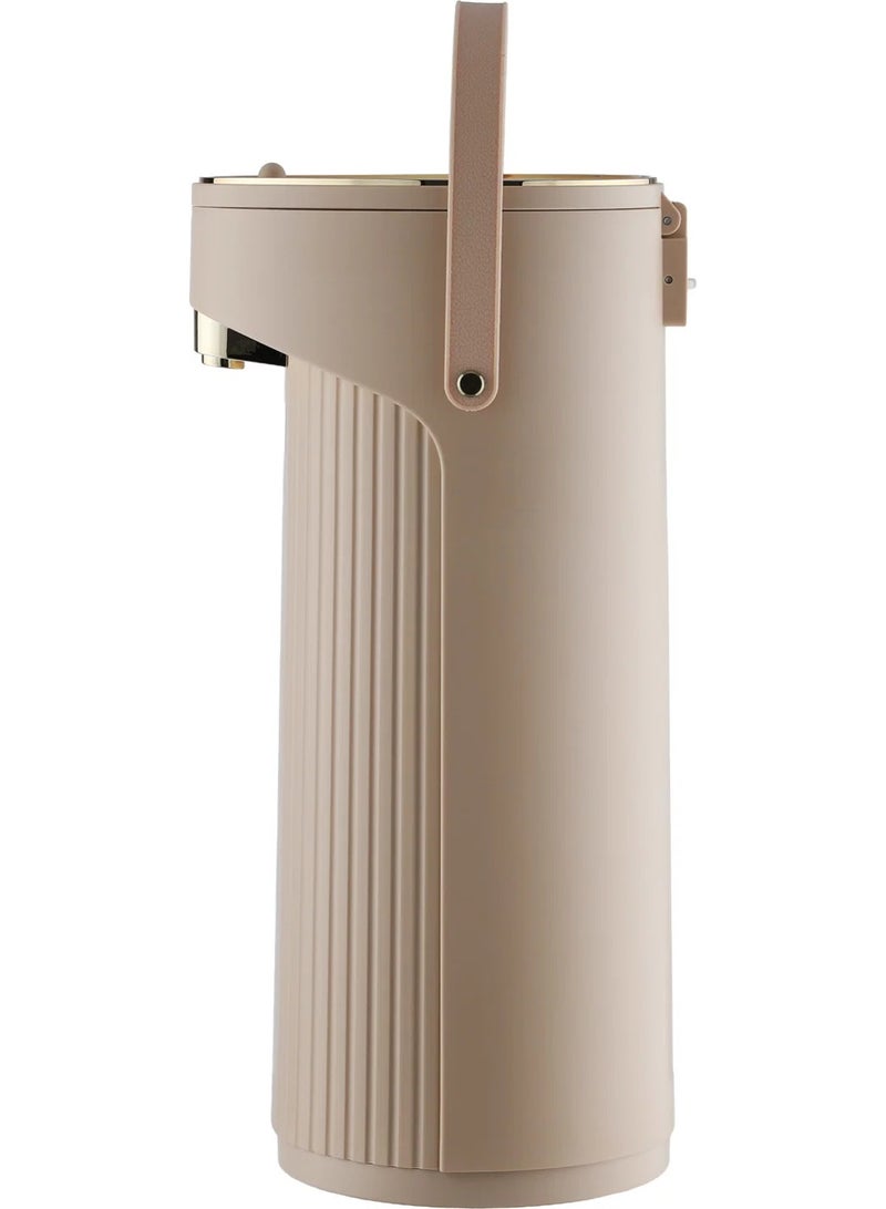 Glory Thermos, 2.2 liters, glass inner container, plastic outer shell - golden beige - Image 4