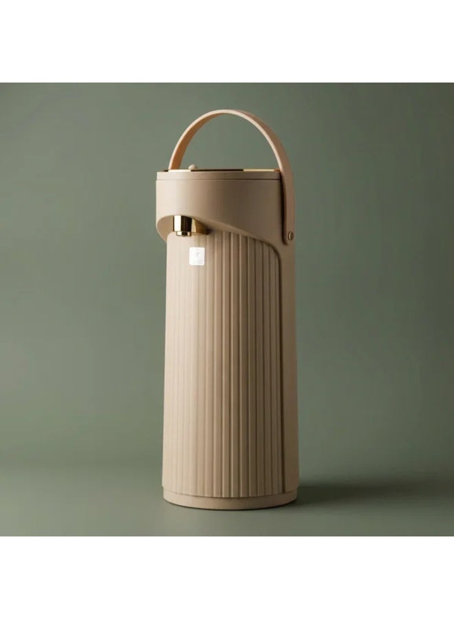 Glory Thermos, 2.2 liters, glass inner container, plastic outer shell - golden beige - Image 1